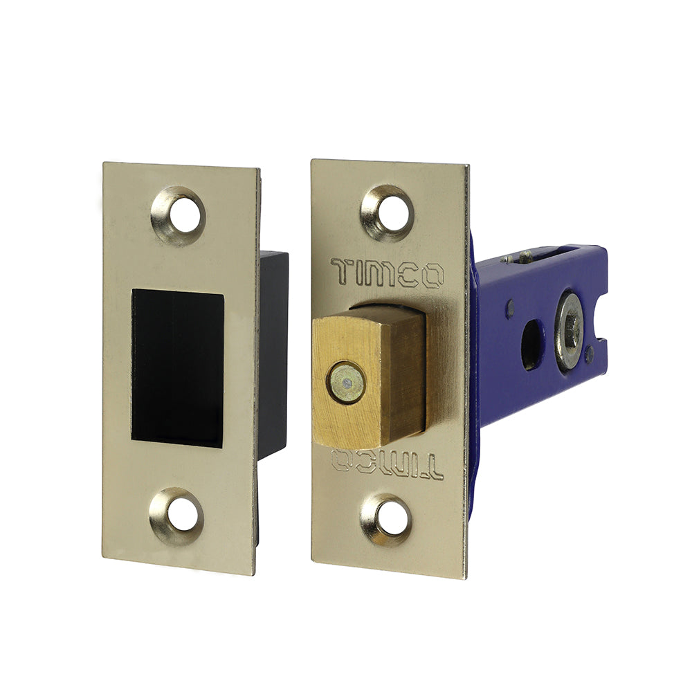 Architectural Tubular Deadbolt Electro Brass & Satin Nickel - 78mm