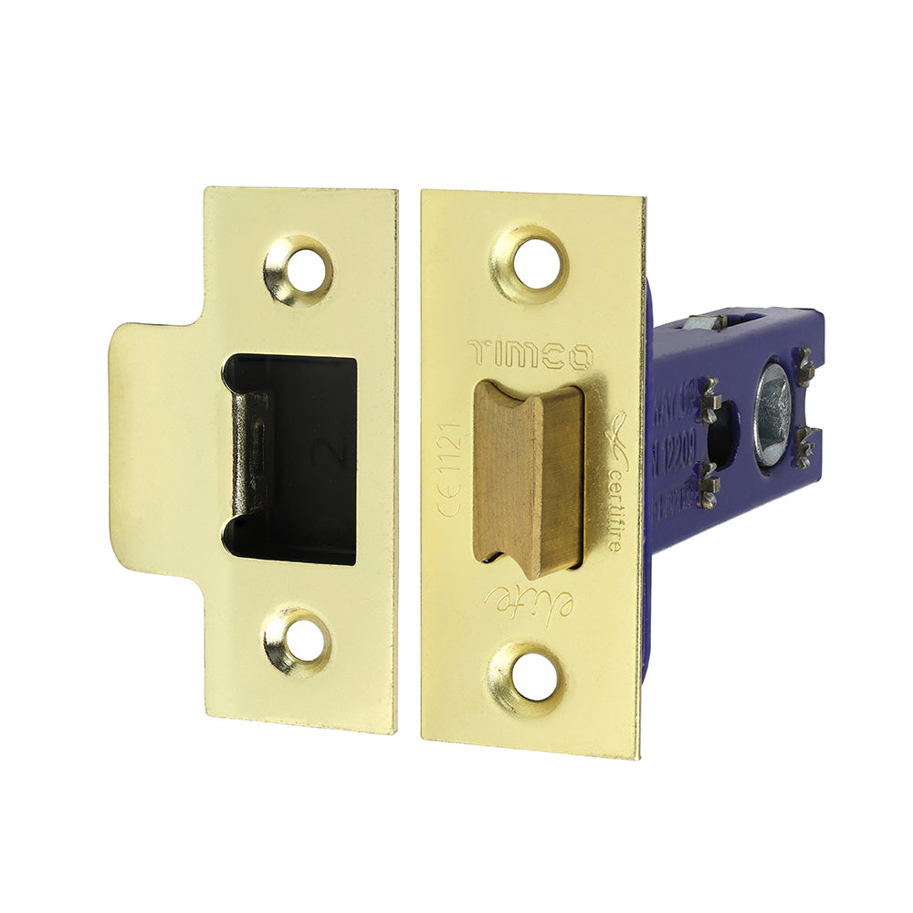 Architectural Tubular Latch Electro Brass & Satin Nickel - 78mm