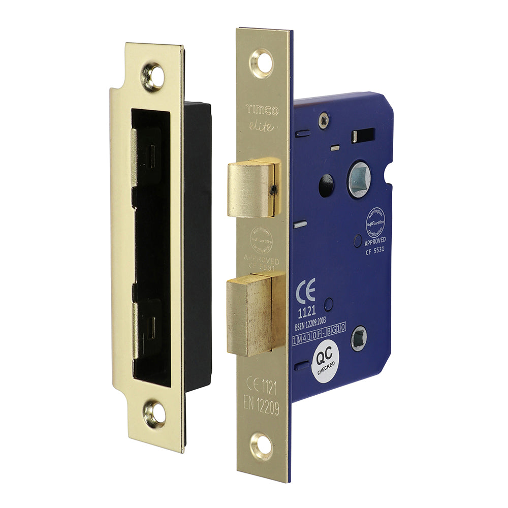 Bathroom Lock Electro Brass - 65mm