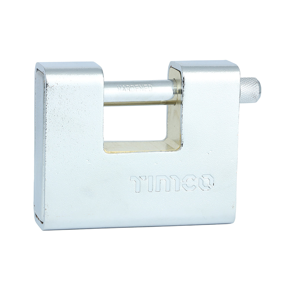 Armoured Rectangular Padlock - 90mm