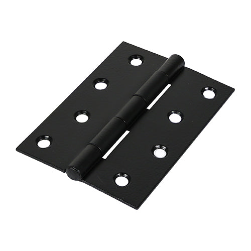 Butt Hinges Fixed Pin (1838) Steel Black - 100 x 70