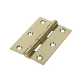 Butt Hinges Fixed Pin (1838) Steel Electro Brass