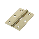 Butt Hinges Fixed Pin (1838) Steel Electro Brass