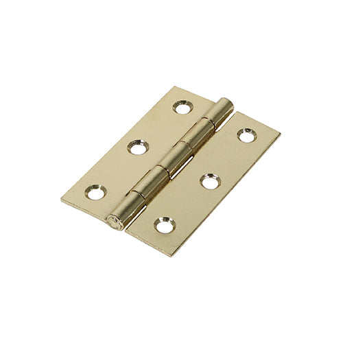 Butt Hinges Fixed Pin (1838) Steel Electro Brass