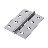 Butt Hinges Fixed Pin (1838) Steel Polished Chrome