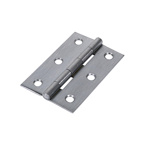 Butt Hinges Fixed Pin (1838) Steel Satin Chrome