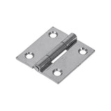 Butt Hinges Fixed Pin (1838) Steel Silver