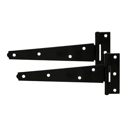 Light Tee Hinge - Black (Pair)