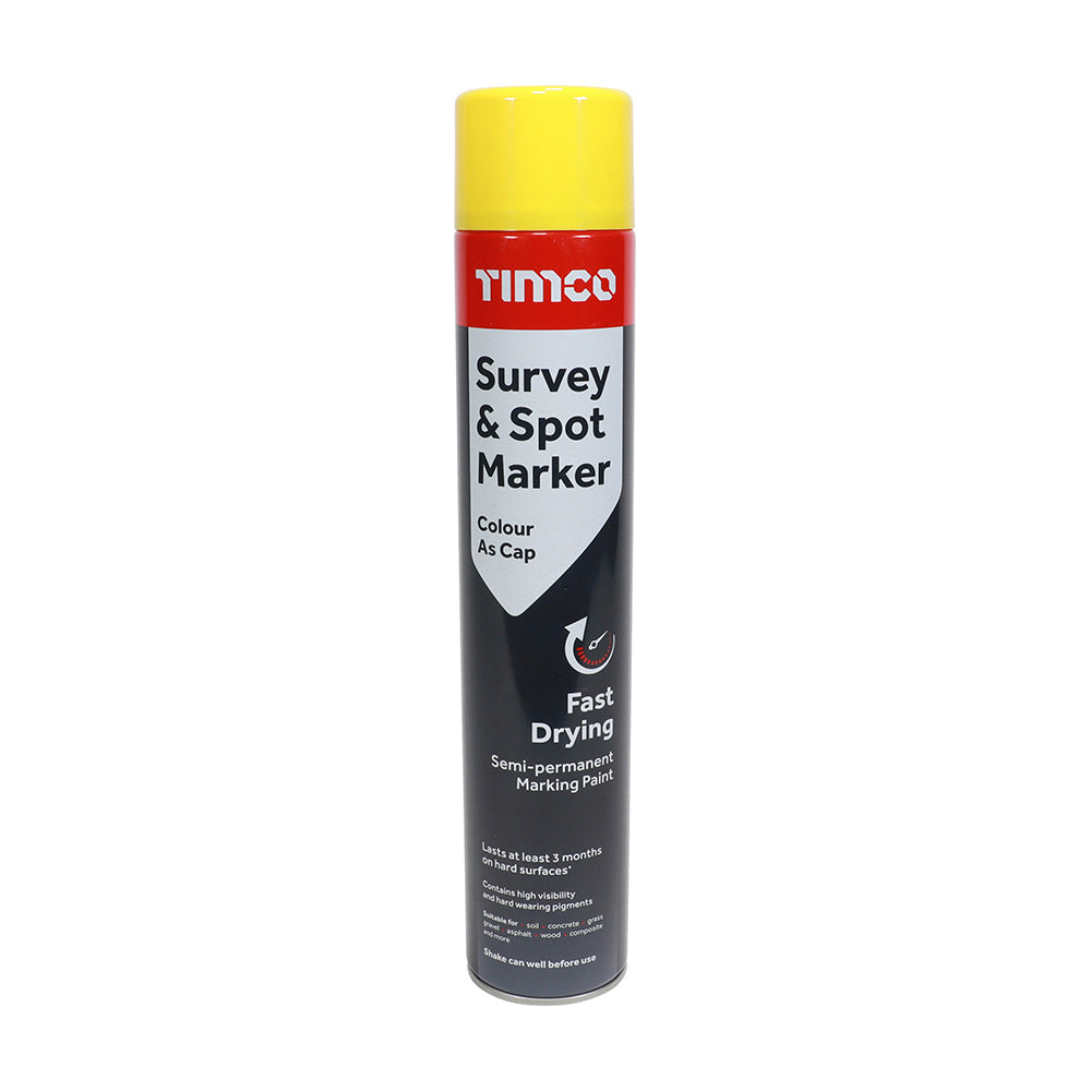 Timco Survey & Spot Marker Yellow - 750ml