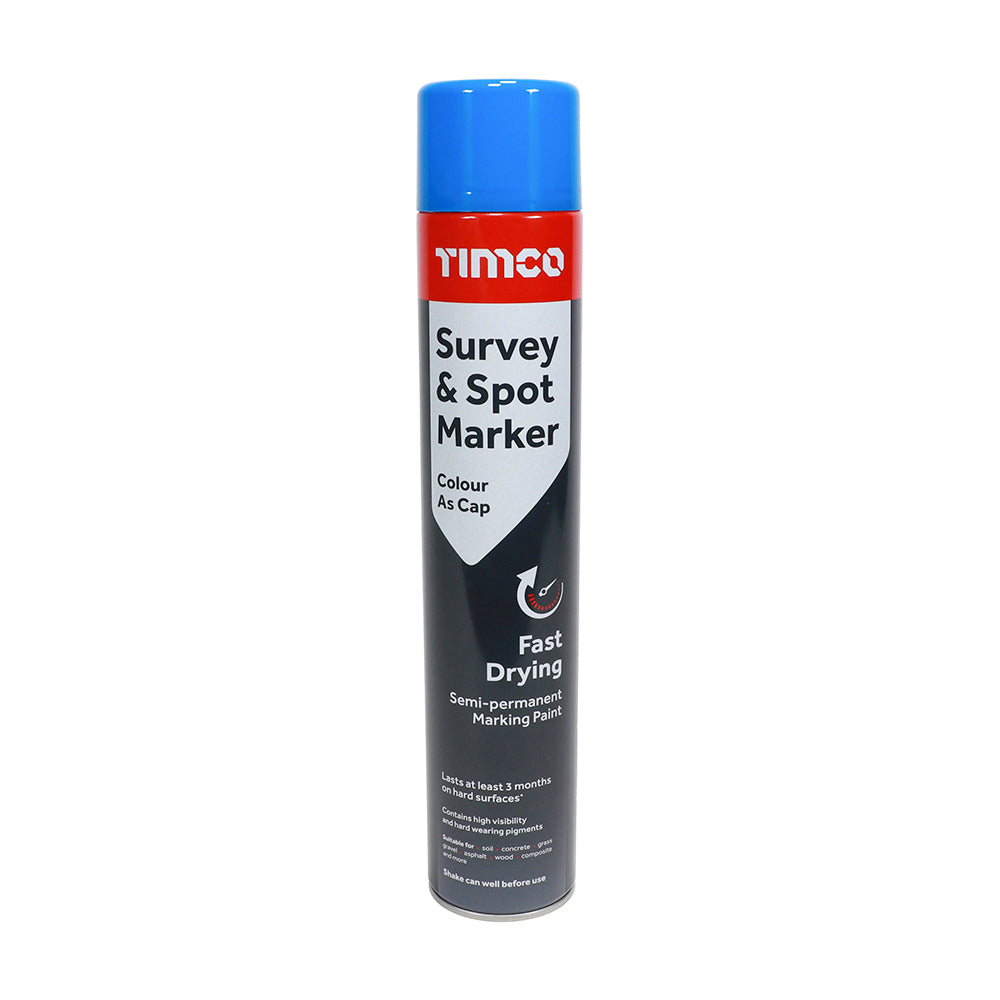 Timco Survey & Spot Marker Blue - 750ml