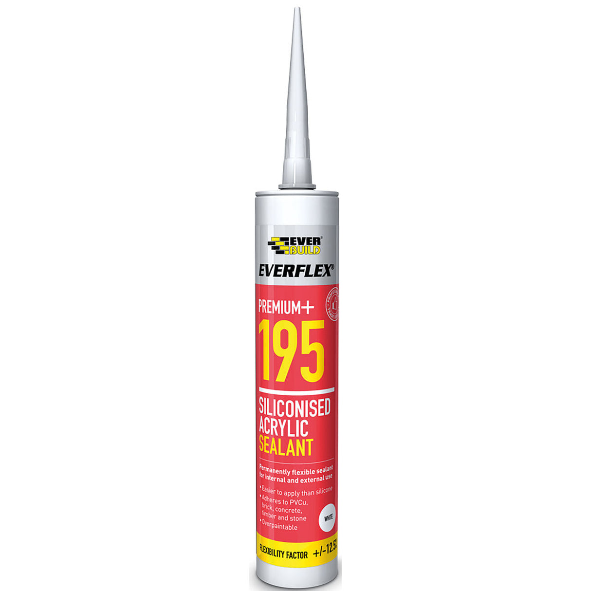 Everbuild 195 Siliconised Acrylic Sealant 300ml