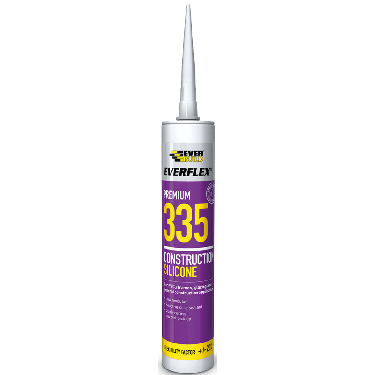 Everbuild 335 Construction Silicone 295ml